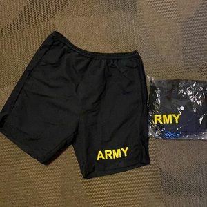 2 Pairs of Medium Army PT Shorts